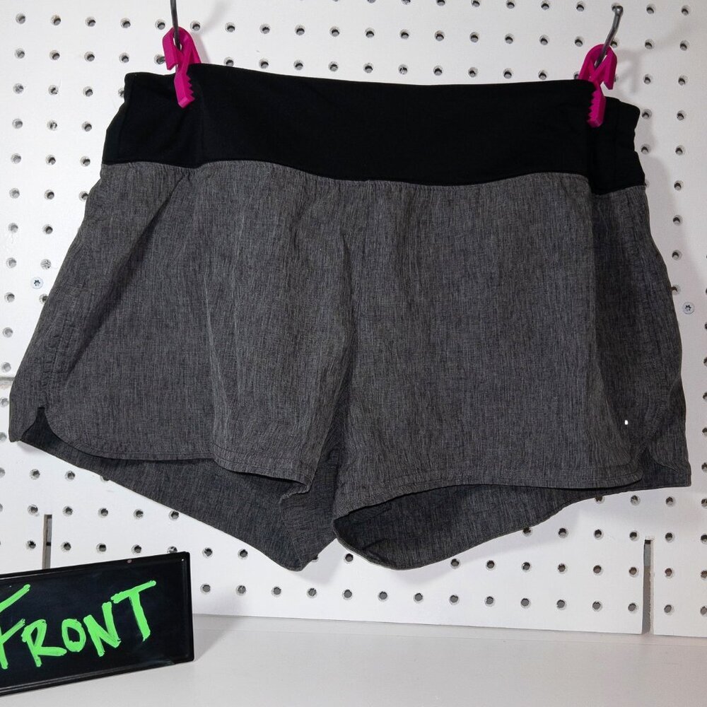 GapFit Lined Shorts - Grey & Black - Small​